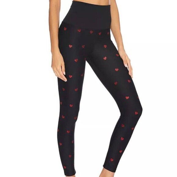Beach Riot Sport metallic heart leggings S - Picture 2 of 6